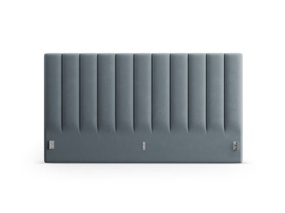 Kopfteil Samt Schwarz Allison — Light Blue