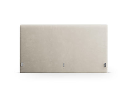 Kopfteil Samt Schwarz Remo — Dark Beige