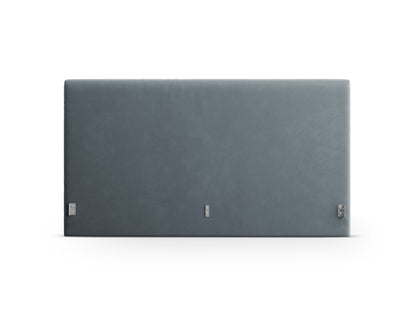 Kopfteil Samt Schwarz Remo — Light Blue