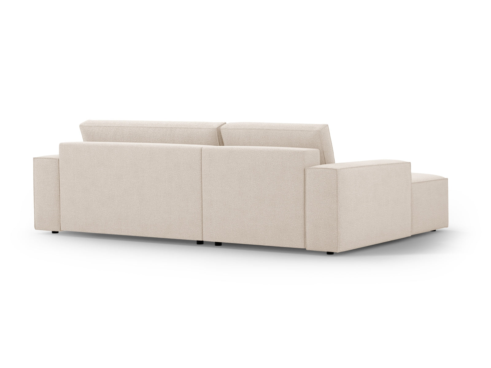 Ecksofa Bouclé Beige Jodie — Detailansicht