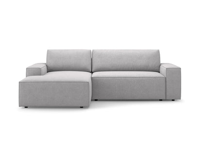 Ecksofa Bouclé Beige Jodie — Light Grey