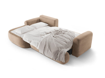 Ecksofa Samt Dunkelbeige Ella — Ansicht 5
