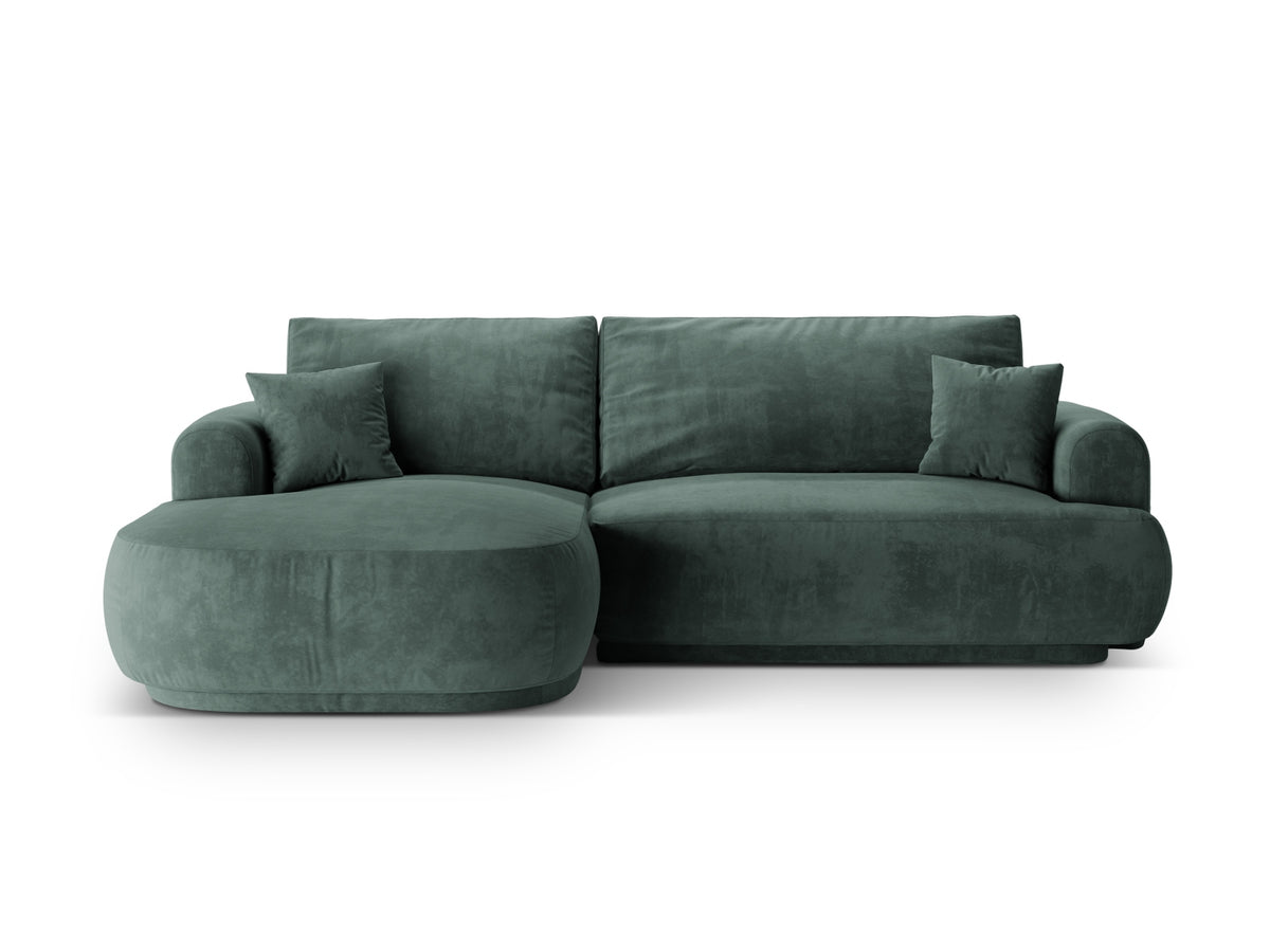 Ella Modular Corner Sofa With Bed Function And Box, 5 Seats, 271x174 cm — Petrol / Left