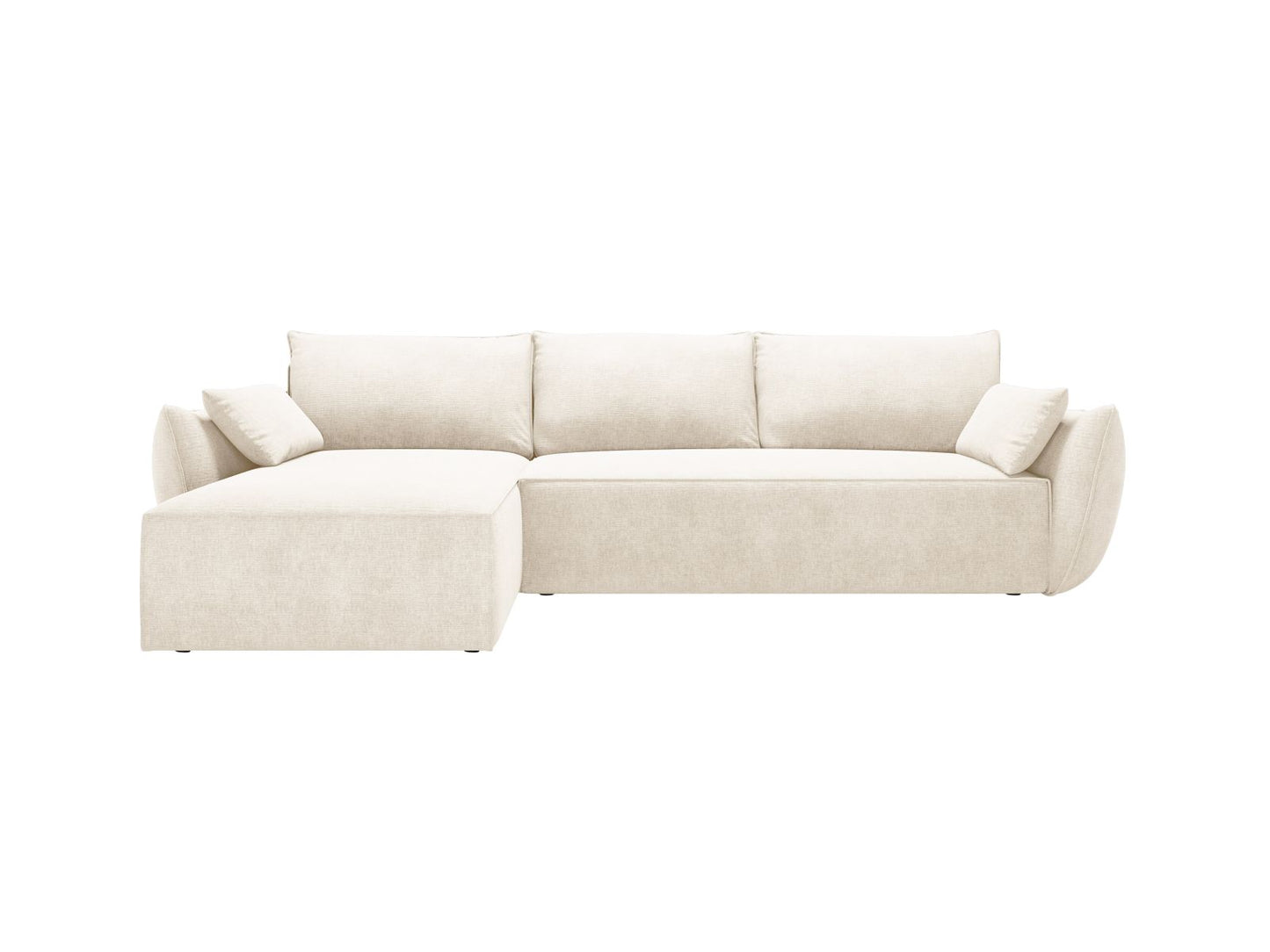 Ecksofa Chenille Beige Kaelle — Light Beige