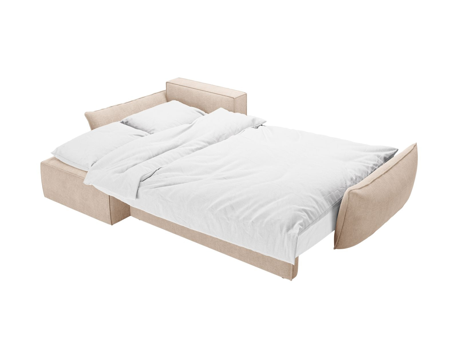 Ecksofa Chenille Beige Kaelle — Ansicht 4