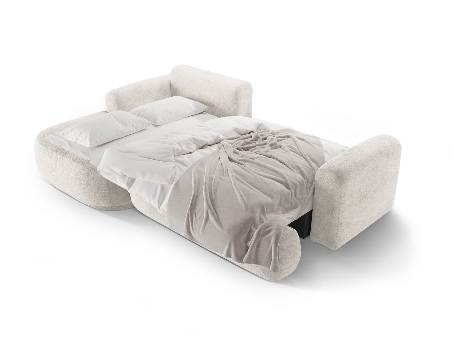 Ecksofa Strukturstoff Beige Ella — Ansicht 5