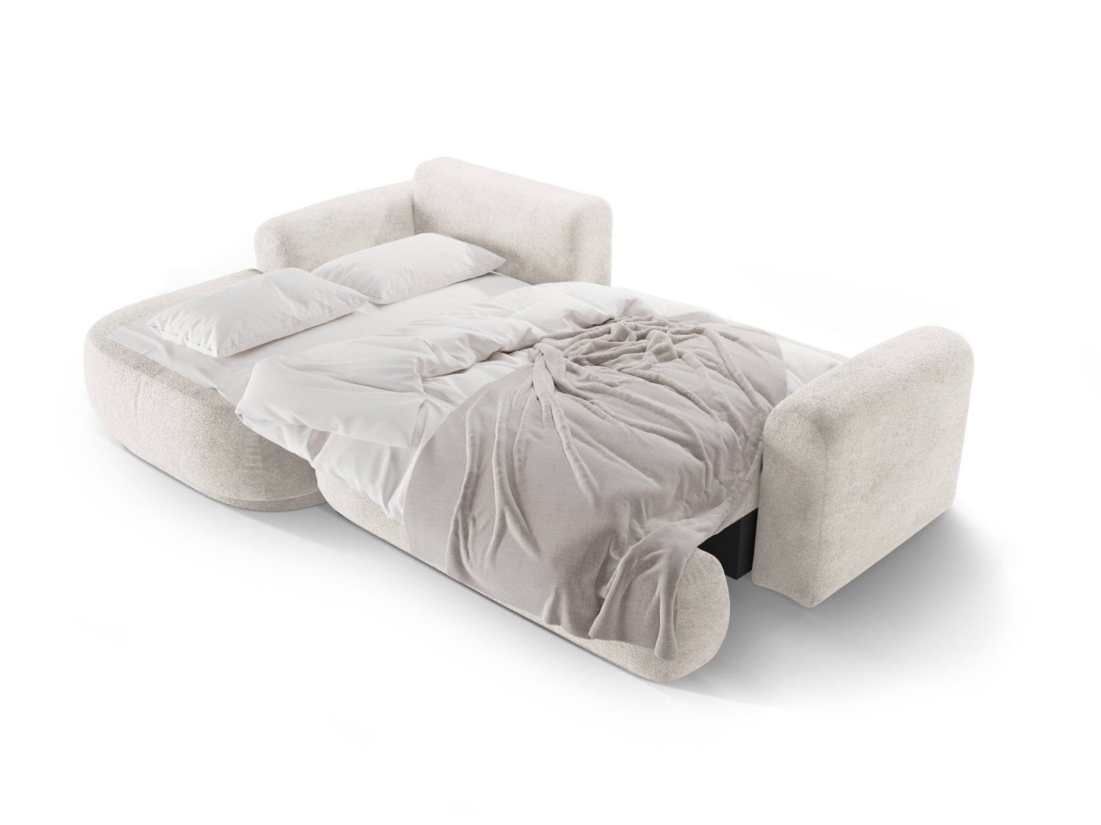 Ecksofa Strukturstoff Beige Ella — Ansicht 5