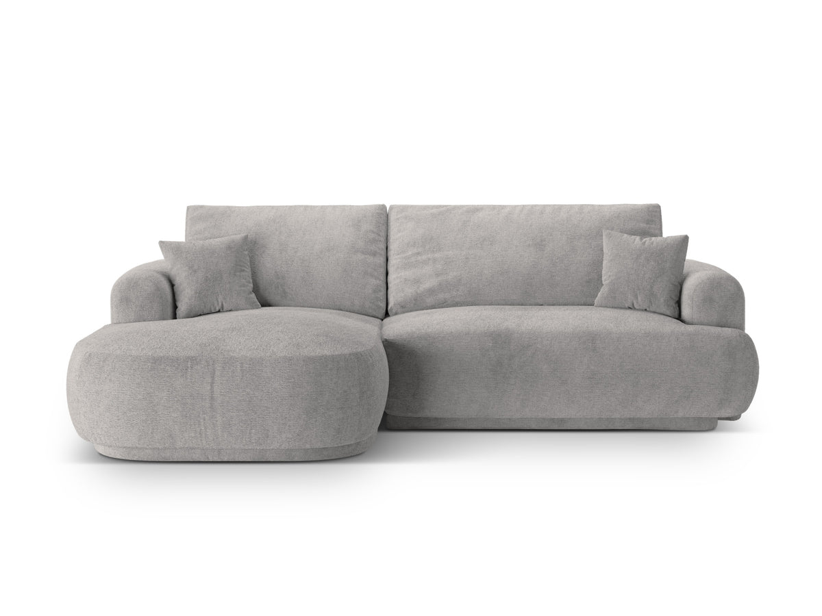 Ella Modular Corner Sofa With Bed Function And Box, 5 Seats, 271x174 cm — Warm grey / Left