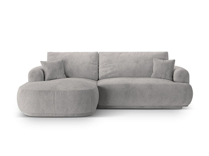 Ecksofa Strukturstoff Beige Ella — Warm grey