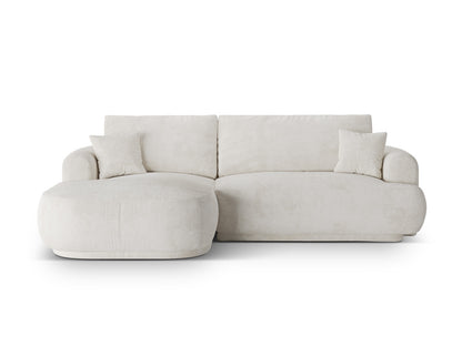 Ecksofa Bouclé Hellbeige Ella — Light Beige