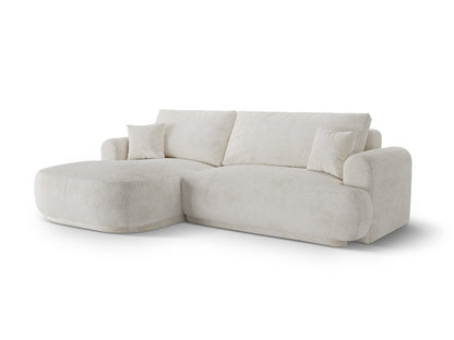 Ecksofa Bouclé Hellbeige Ella — Detailansicht