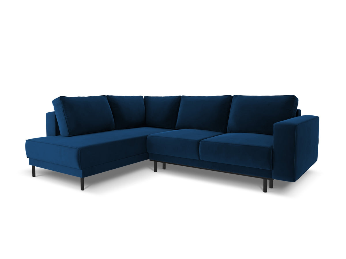 Caro Corner Sofa With Bed Function, 5 Seats, 247x187 cm — Royal Blue / Left