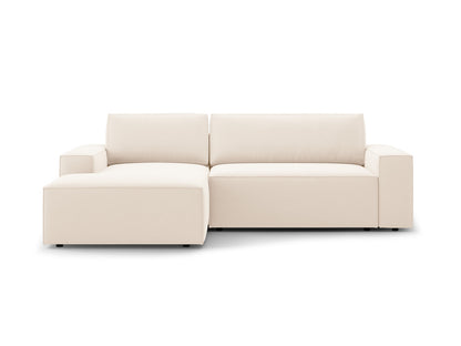 Ecksofa Samt Schwarz Jodie — Light Beige
