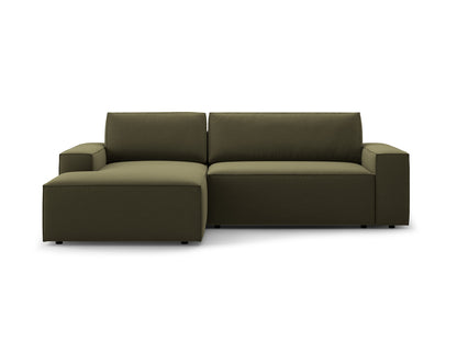 Ecksofa Samt Schwarz Jodie — Green