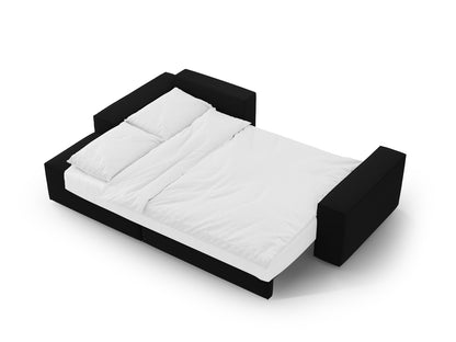 Ecksofa Samt Schwarz Jodie — Ansicht 4