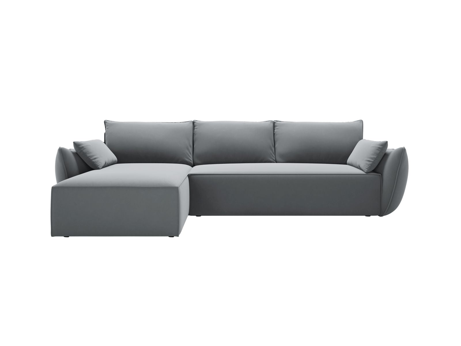 Kaelle Corner Sofa With Bed Function And Box, 4 Seats, 252x165 cm — Grey / Left