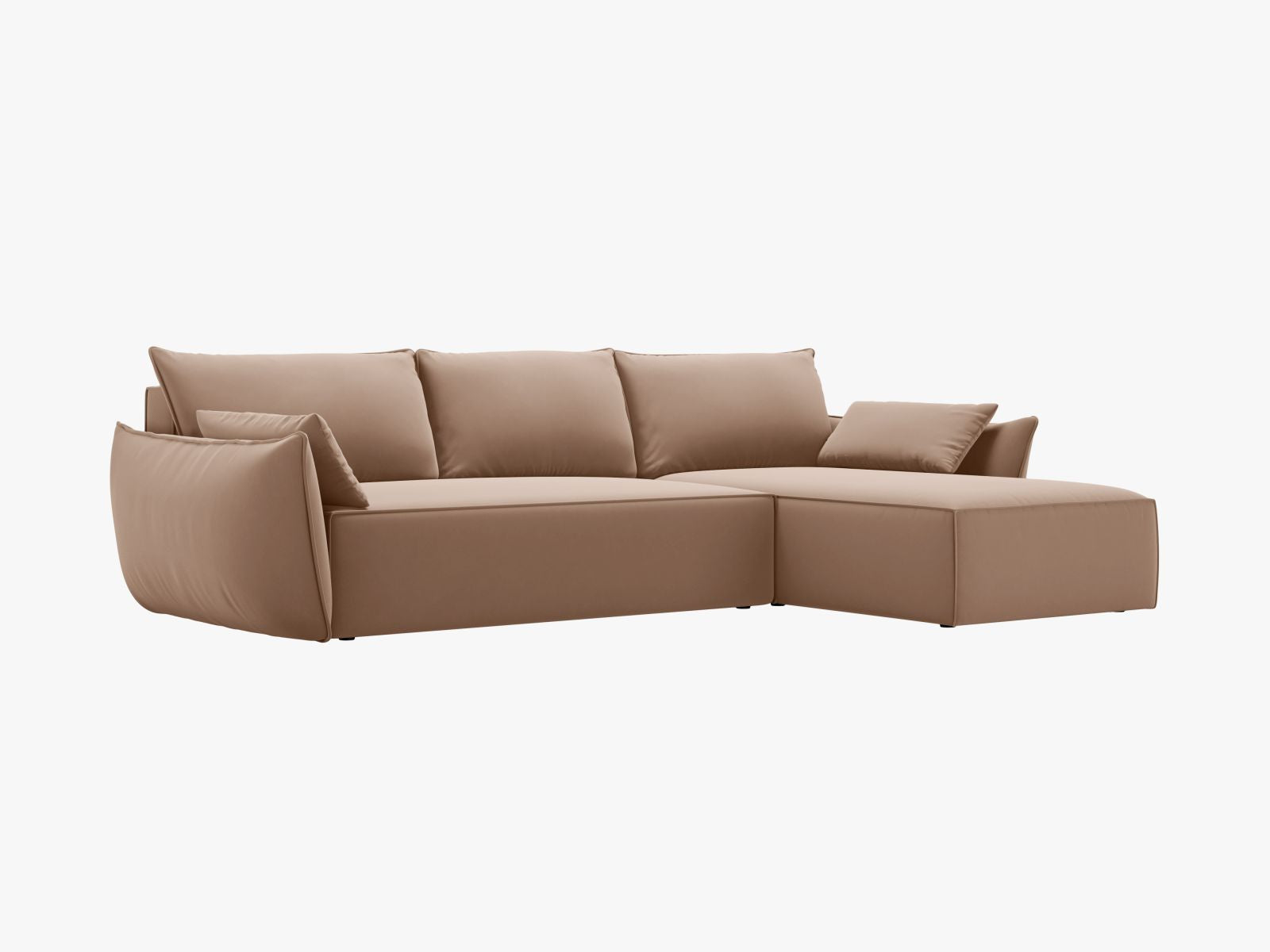 Ecksofa Samt Beige Kaelle — Ansicht 5