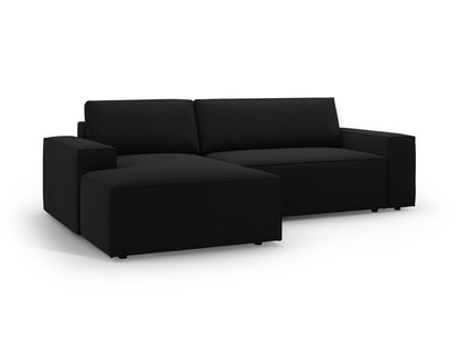 Ecksofa Strukturstoff Schwarz Jodie — Ansicht 5