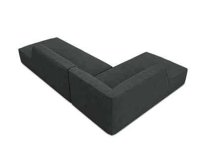 Ecksofa Cord Schwarz Ruby — Ansicht 4