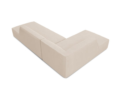 Ecksofa Strukturstoff Beige Ruby — Maße und Details