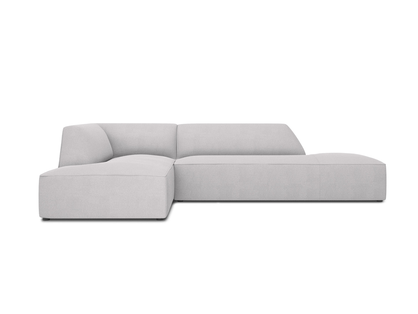 Ecksofa Strukturstoff Beige Ruby — Light Grey
