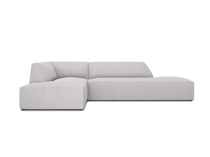Ecksofa Strukturstoff Beige Ruby — Light Grey