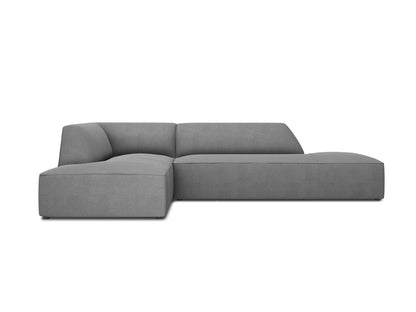 Ecksofa Strukturstoff Beige Ruby — Grey
