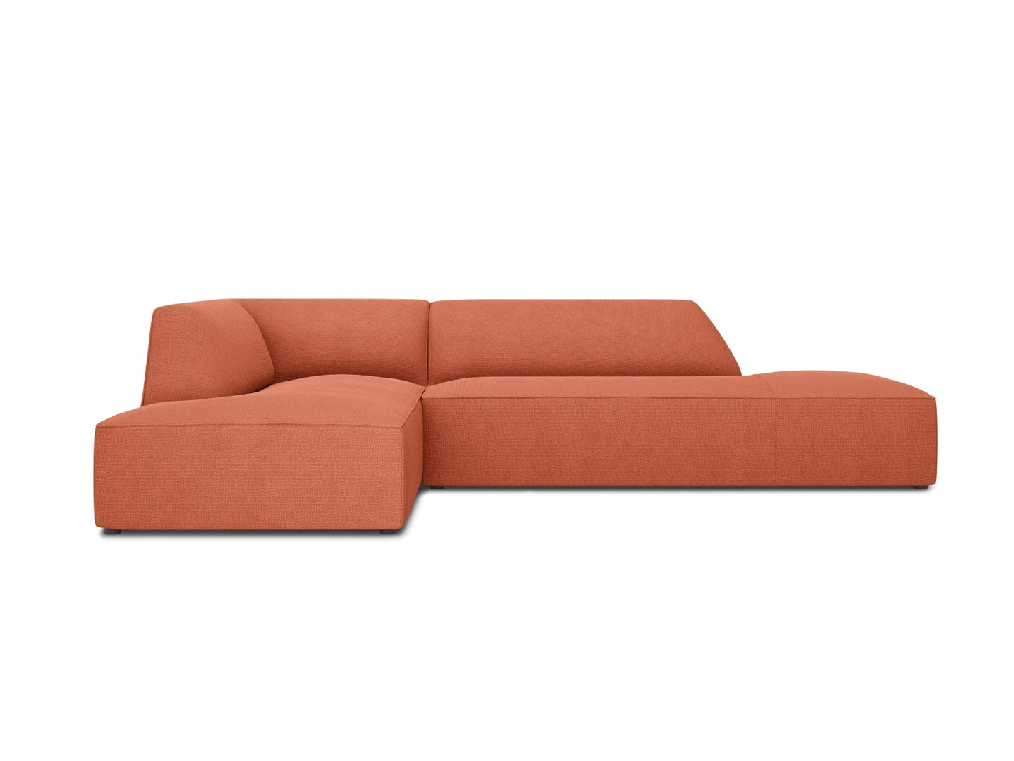 Ecksofa Strukturstoff Beige Ruby — Coral