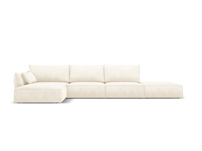 Ecksofa Chenille Beige Kaelle — Light Beige