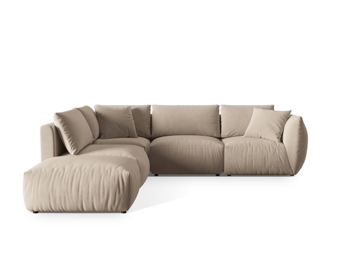 Chris Modular Corner Sofa, 4 Seats, 295x290 cm — Light Beige / Left