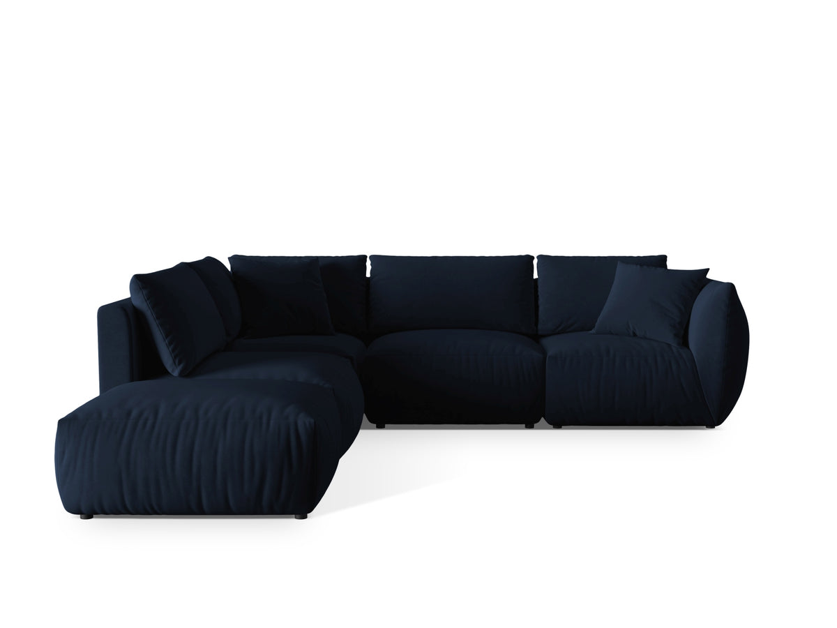 Chris Modular Corner Sofa, 4 Seats, 295x290 cm — Royal Blue / Left