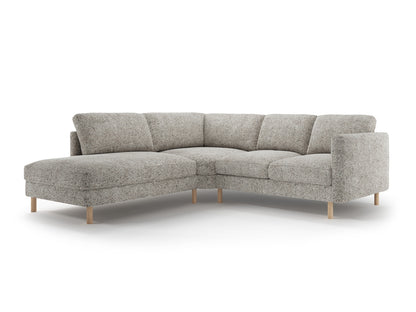 Ecksofa Strukturstoff Beige Melange Eden — Beige Melange