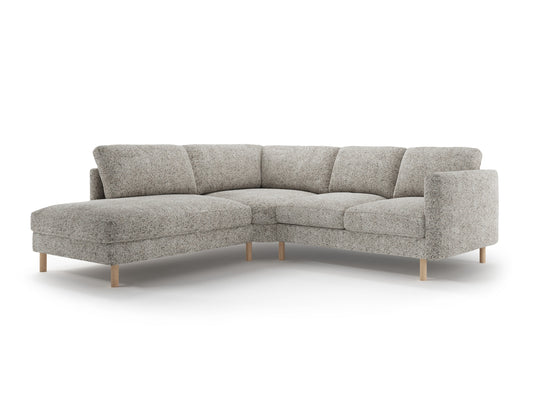 Eden Corner Sofa, 4 Seats, 267x234 cm — Beige Melange / Left