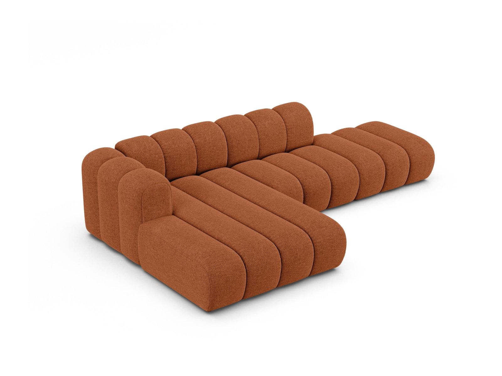 Ecksofa Chenille Brick Lupine — Detailansicht