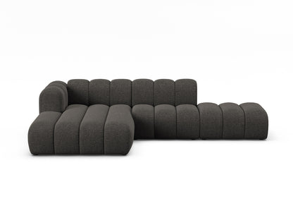 Ecksofa Chenille Brick Lupine — Dark Grey