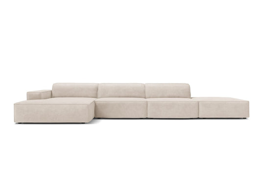 Jodie Modular Corner Sofa, 5 Seats, 341x162 cm — Beige / Left
