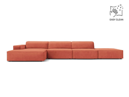 Ecksofa Samt Beige Jodie — Coral