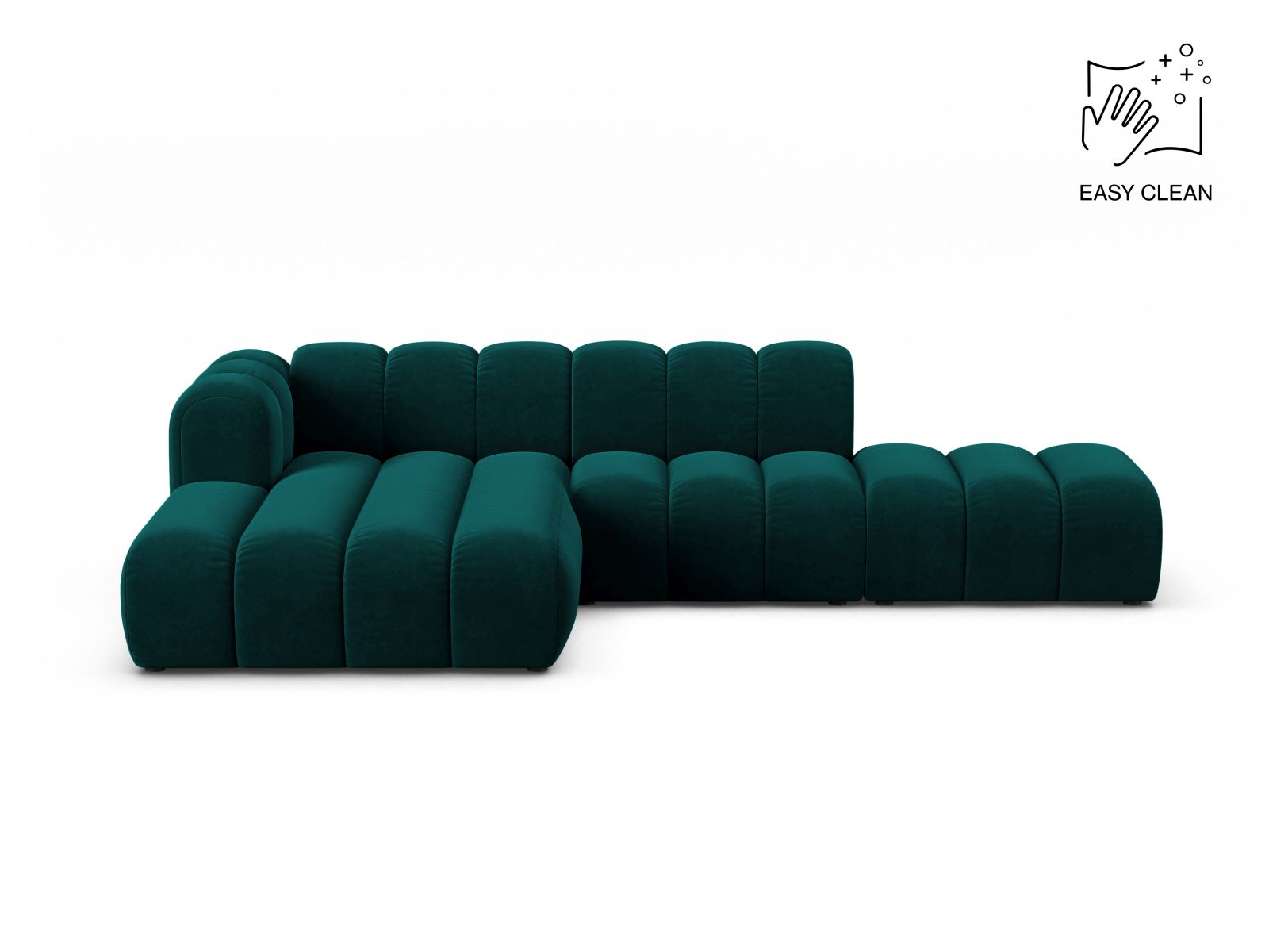 Lupine Modular Open Corner Sofa, 5 Seats, 299x177 cm — Deep Petrol / Left