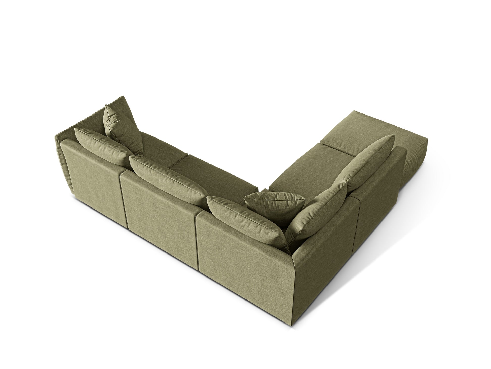 Ecksofa Strukturstoff Light Green Chris — Ansicht 4