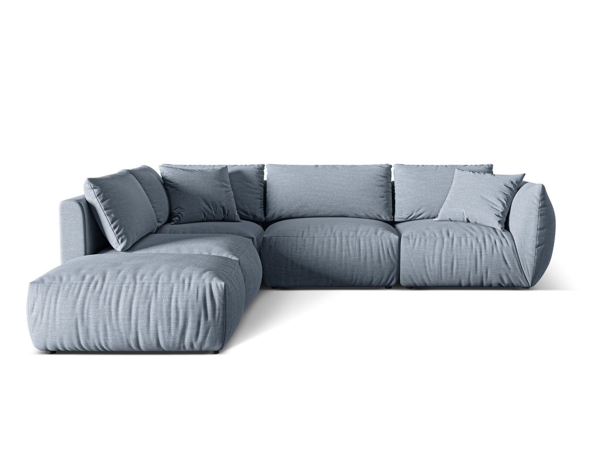 Chris Modular Corner Sofa, 4 Seats, 295x290 cm — Muted Blue / Left