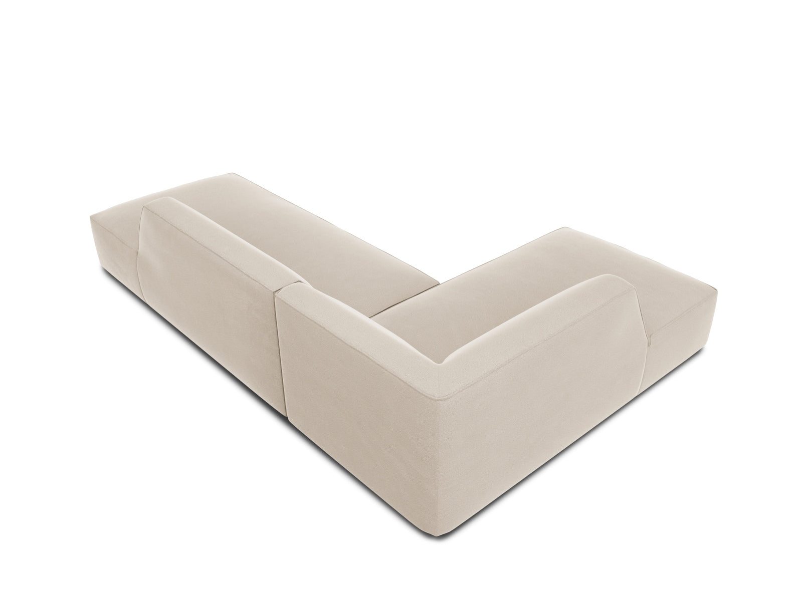 Ecksofa Samt Beige Ruby — Ansicht 4