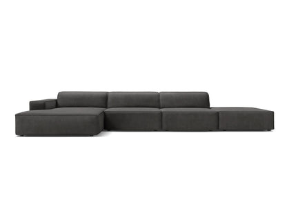 Ecksofa Samt Schwarz Jodie — Grey