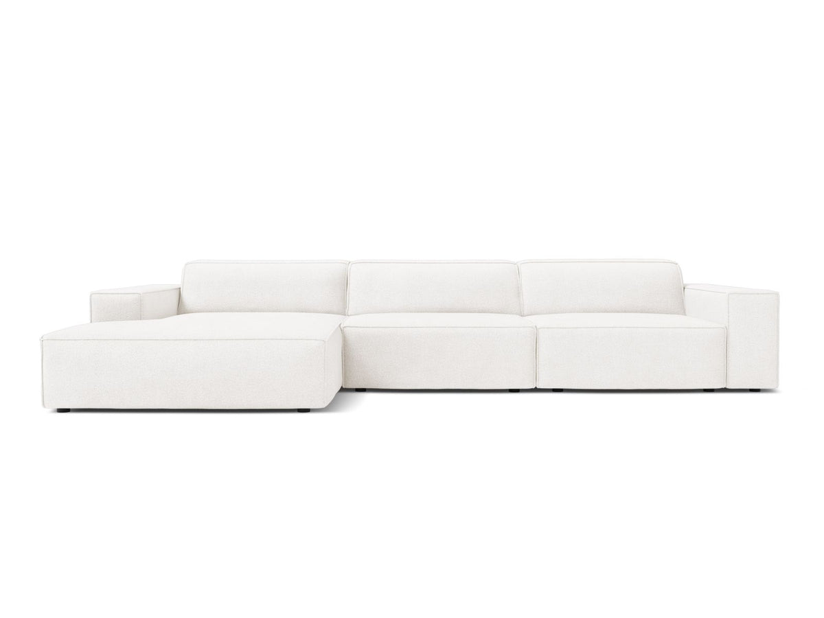 Jodie Corner Sofa, 4 Seats, 284x162 cm — White / Left