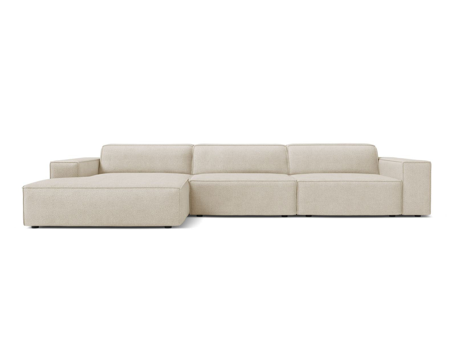 Ecksofa Bouclé Beige Jodie — Beige