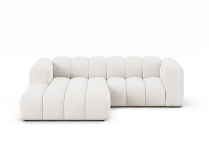 Ecksofa Bouclé Beige Lupine — White