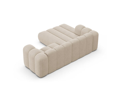 Ecksofa Bouclé Beige Lupine — Maße und Details