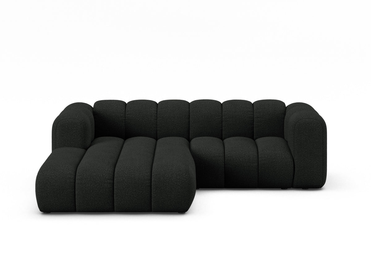 Lupine Modular Corner Sofa, 3 Seats, 230x177 cm — Black / Left
