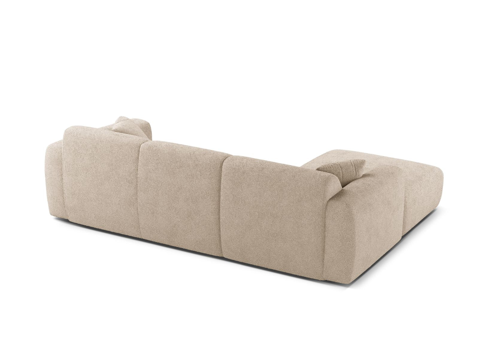 Ecksofa Bouclé Beige Molino — Detailansicht