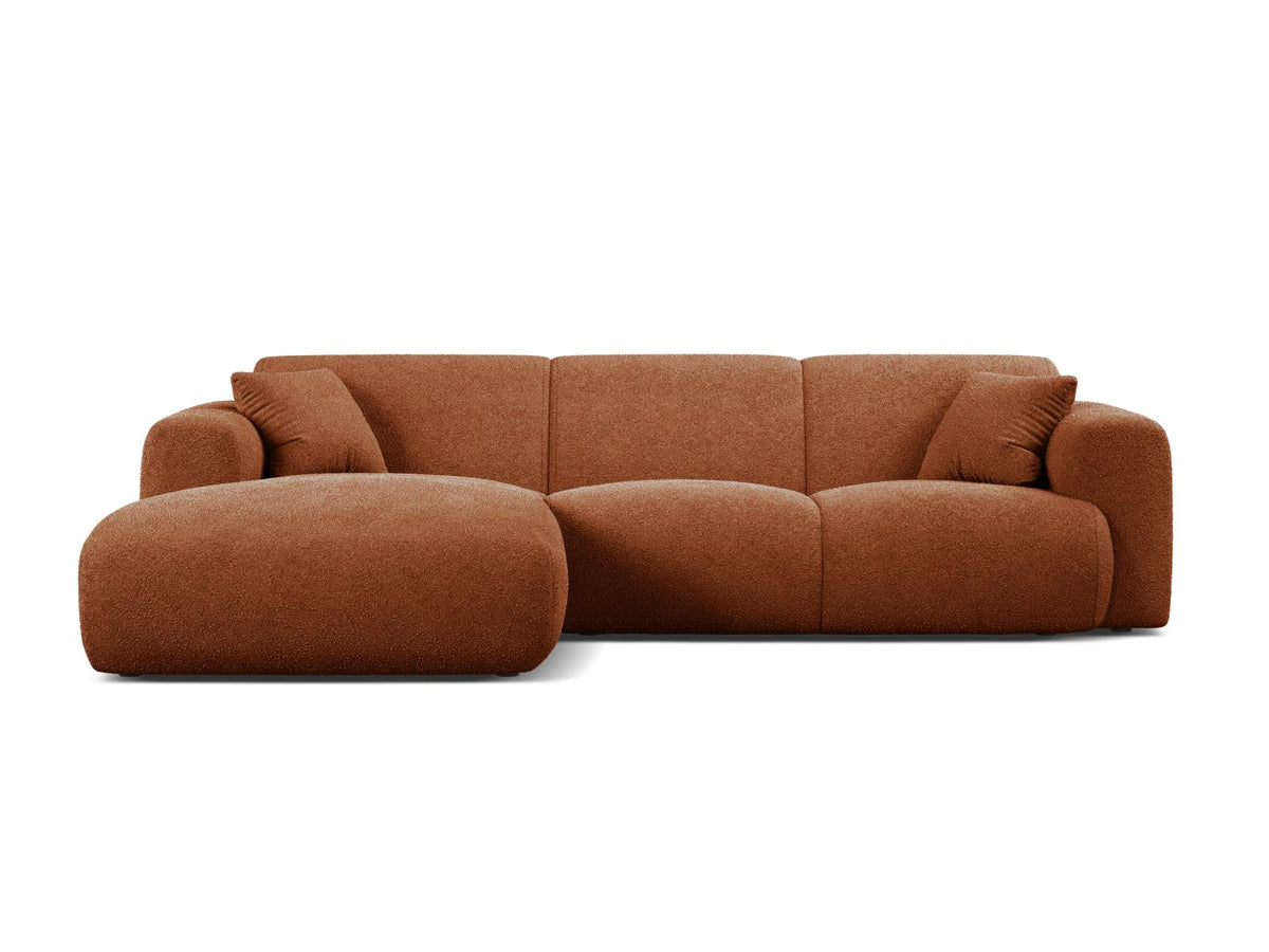Molino Corner Sofa, 4 Seats, 255x170 cm — Terracotta / Left