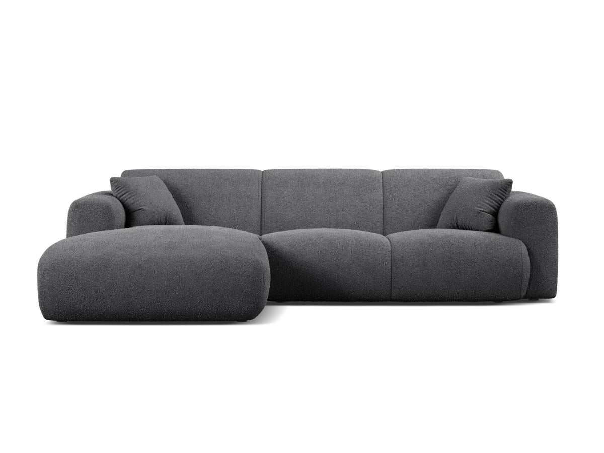 Molino Corner Sofa, 4 Seats, 255x170 cm — Dark Grey / Left